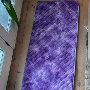Yoga hot Pilates Tie dye Purple WAYmat ALL-IN-ONE towel mat + grip.Strap + bag